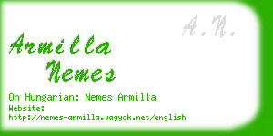 armilla nemes business card